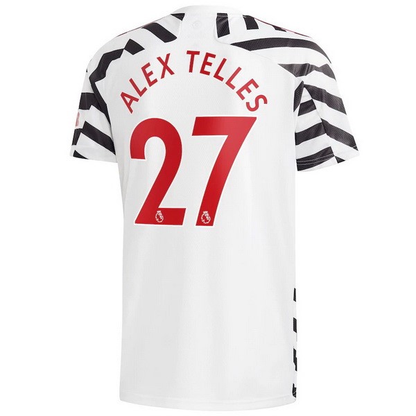 Camiseta Manchester United NO.27 Alex Telles 3ª Kit 2020 2021 Blanco